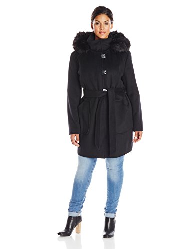 calvin klein women's plus size coats