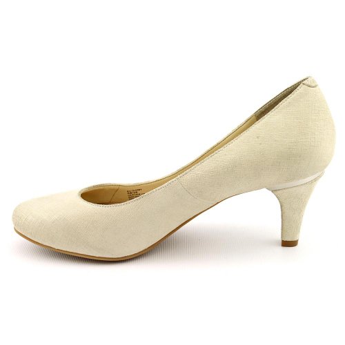 BCBGeneration Gumby Womens Size 6.5 Ivory Leather Pumps Heels Shoes ...