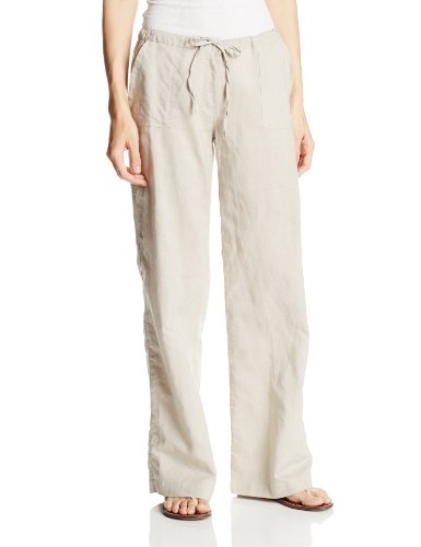 Derek Heart Juniors Solid Colored Linen Pant, Stone, Medium - Top ...