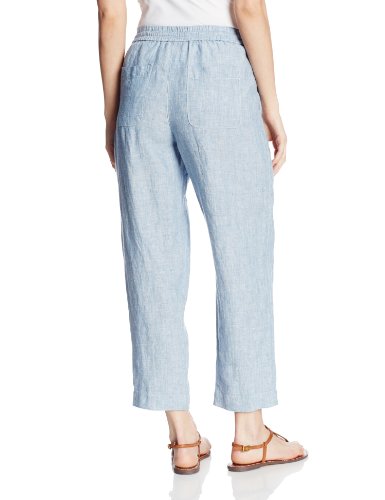 Jones New York Women's Chambray Pull On Pant with Back Patch Pocket ...