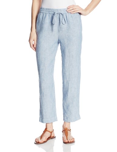 Jones New York Women's Chambray Pull On Pant with Back Patch Pocket ...