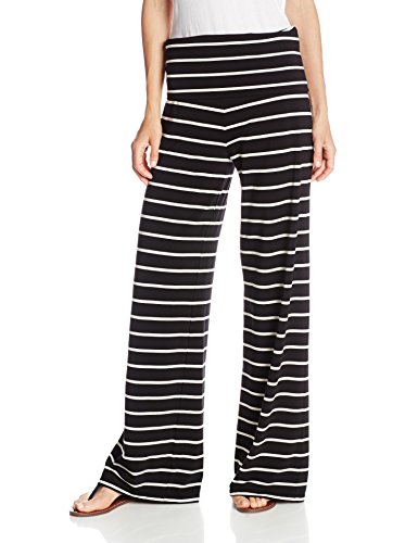 Calvin Klein Performance Women's Relaxed Wide Stripe and Wide Leg Pant ...