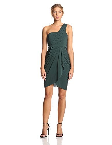 BCBGMAXAZRIA Women s Julieta One Shoulder Grecian Ruched Dress