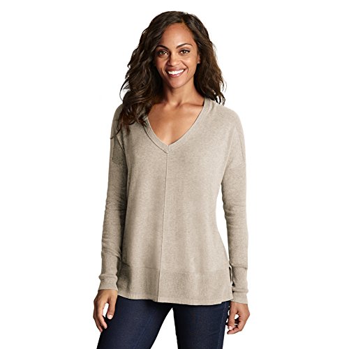 Eddie Bauer Womens Christine Drop-Shoulder Sweater, Htr Oatmeal 3X ...